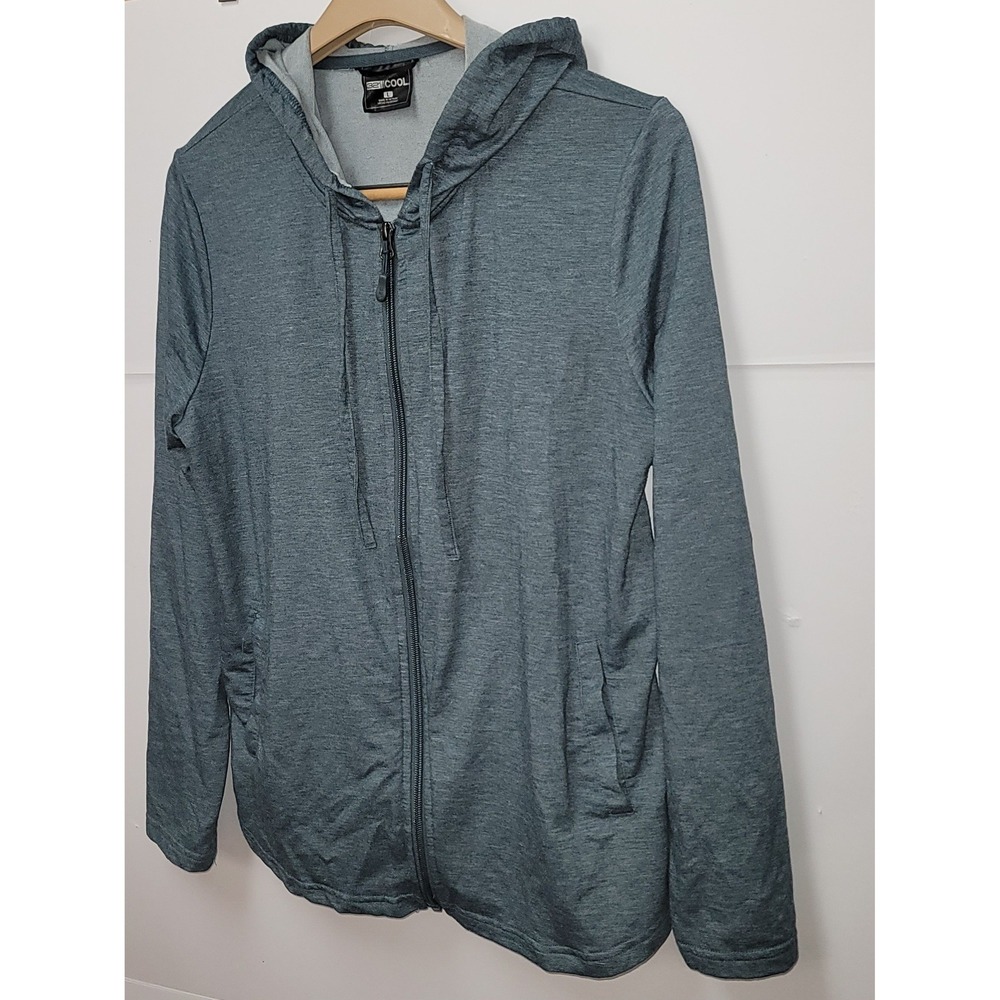 32 Degrees Cool Women's Lightweight Hooded Jacket Sz L pockets Athleisure Sporty - Picture 6 of 11